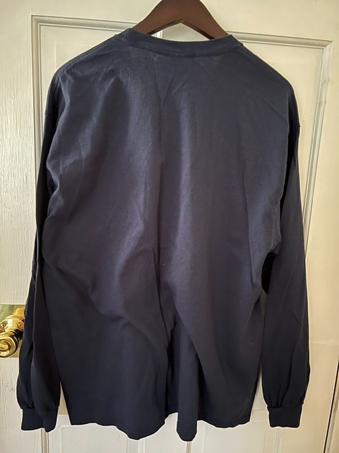 (2) E*Trade Cotton Shirts Navy Blue Mens XL pre-owned gallery