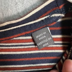 Slate & Stone Mens Small Striped Short Sleeve Cotton T-Shirt Navy/Red/White