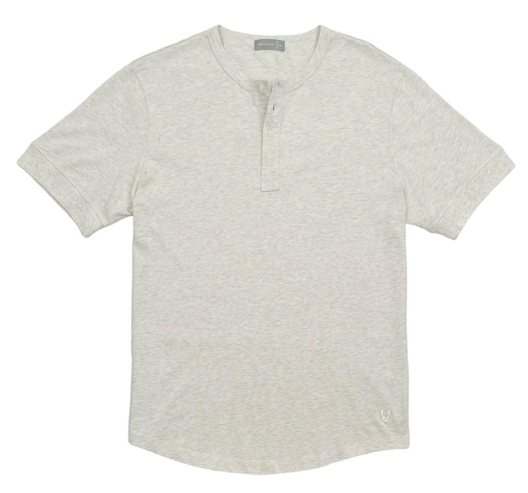 VarietyAthletics Mens Soft Pima Cotton Elastic Sleeve Cuff Henley T-Shirt gallery