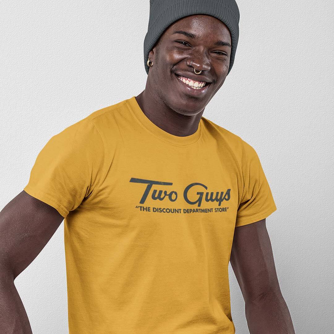 Two Guys Department Store Unisex Retro T-shirt – Bygone Brand Tees