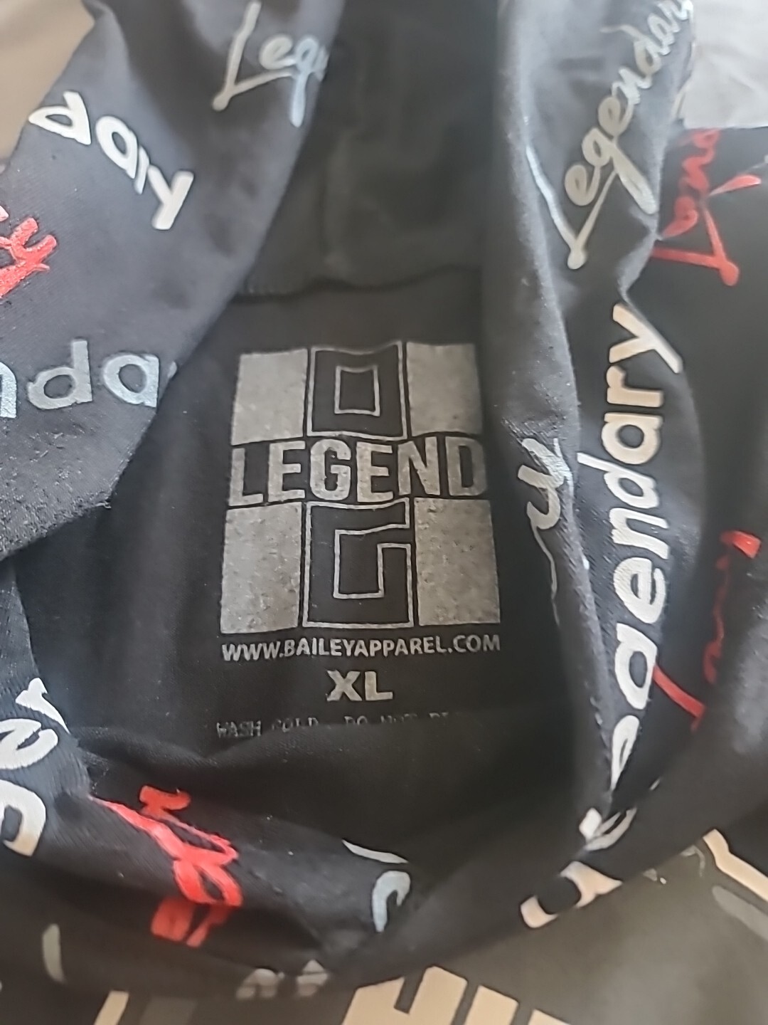 Legendary Adults Black! Legendary Hustle Bear Hoddie. No Sleeves gallery