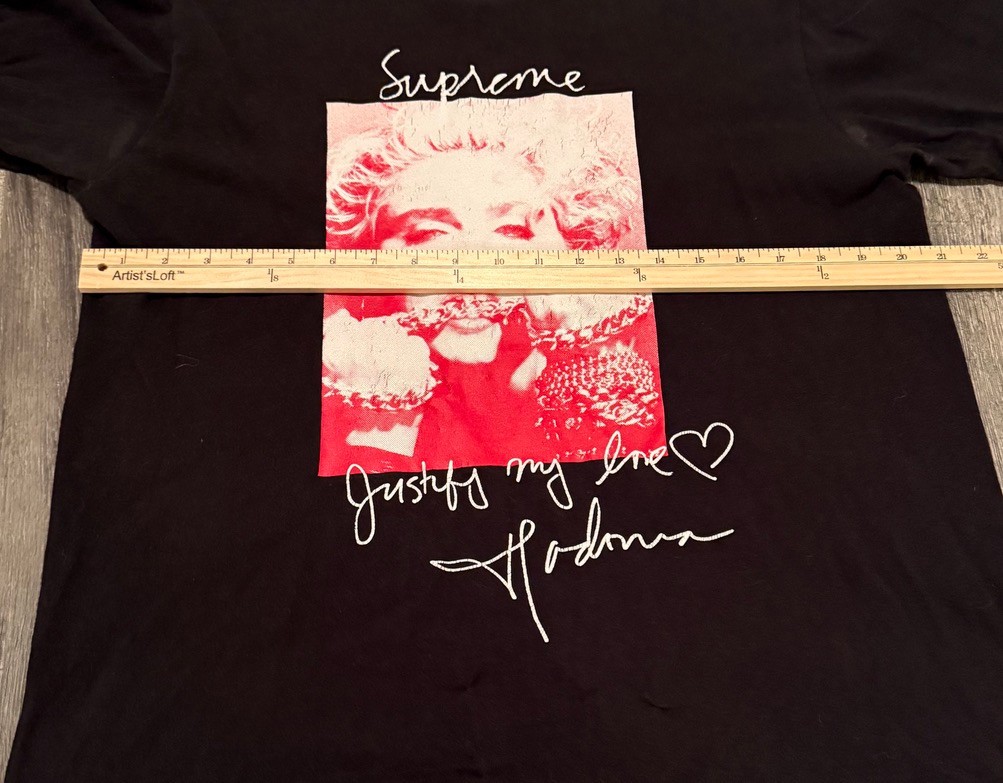 MADONNA - SUPREME Justify My Love Shirt Black Medium 100% Authentic gallery