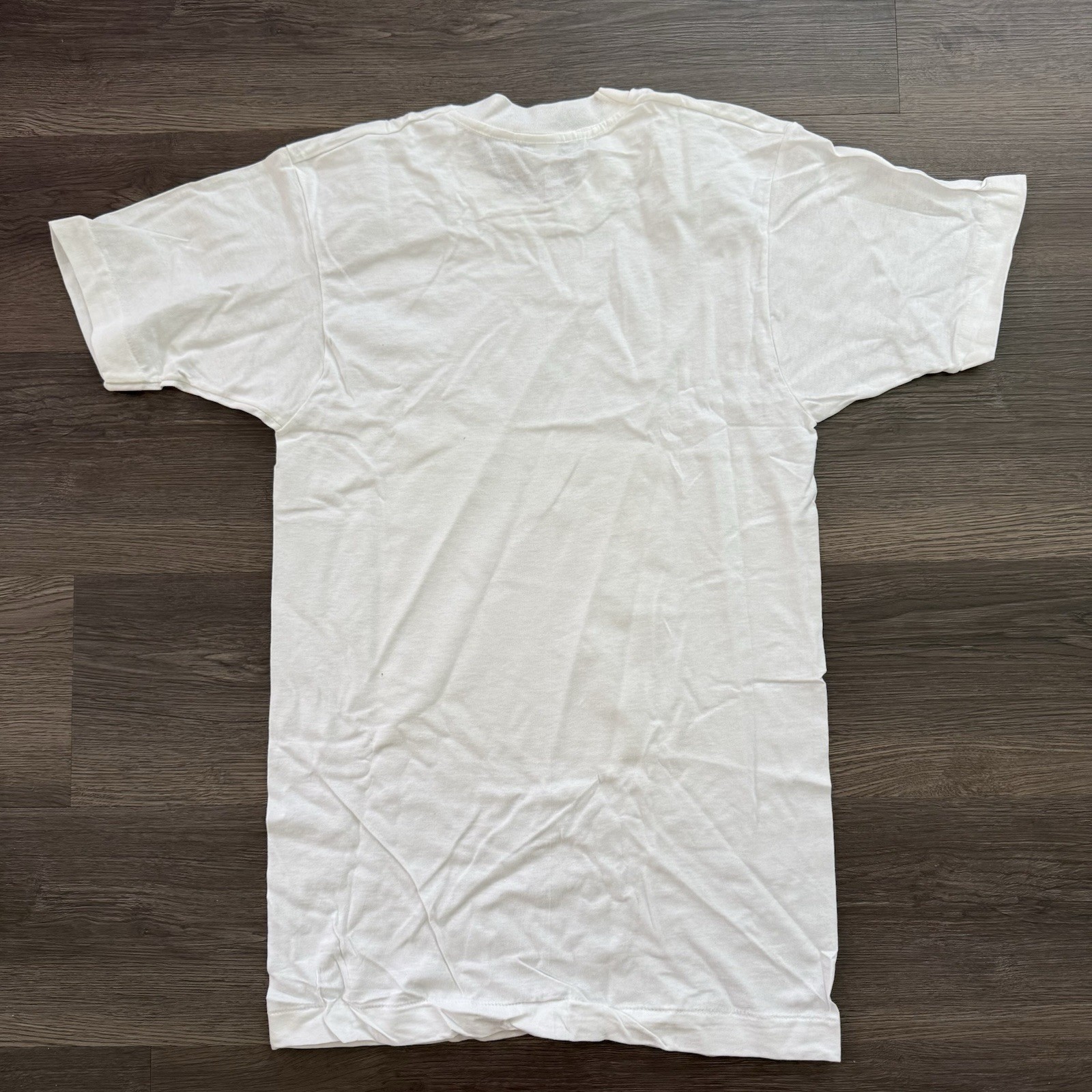 VTG 80s Fruit of the Loom THIN T-Shirt White S 34-36 Blank USA NOS gallery