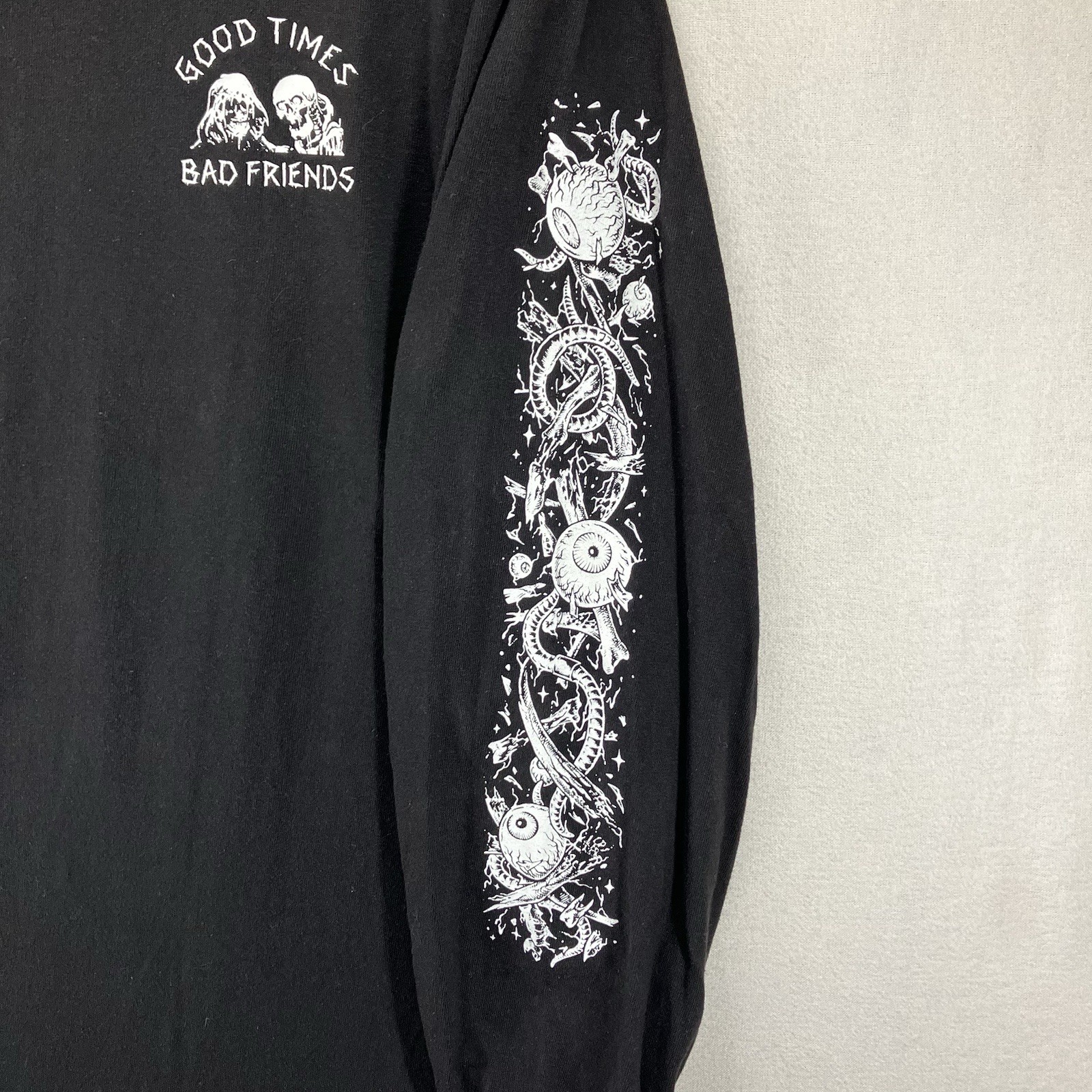 Lurking Class Men’s L Long Sleeve Shirt Good Times Bad Friends Gore Graphics gallery
