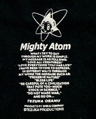 Vintage M Astro Boy Mighty Atom Lenticular Shirt Tezuka Productions Manga Anime