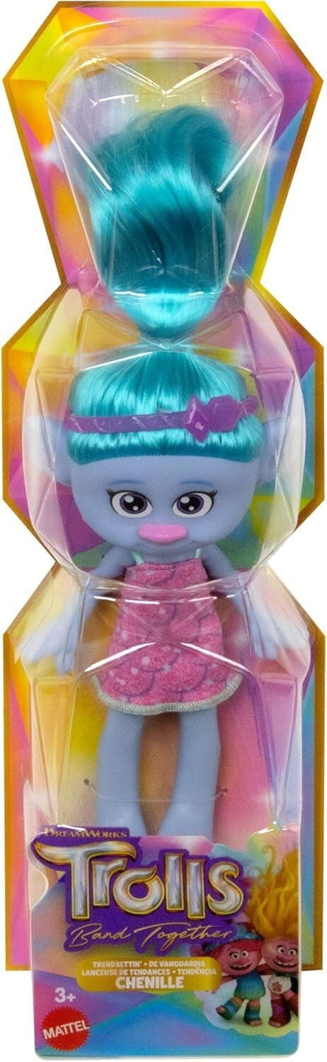 Mattel DreamWorks Trolls Band Together, Chenille with Vibrant Hair & Accessory gallery
