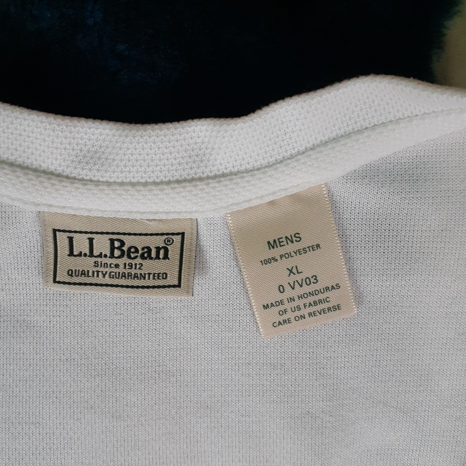 L.L. Bean 1/4 Zip Tee Shirt Mens XL White Short Sleeve Lightweight Preppy Casual gallery