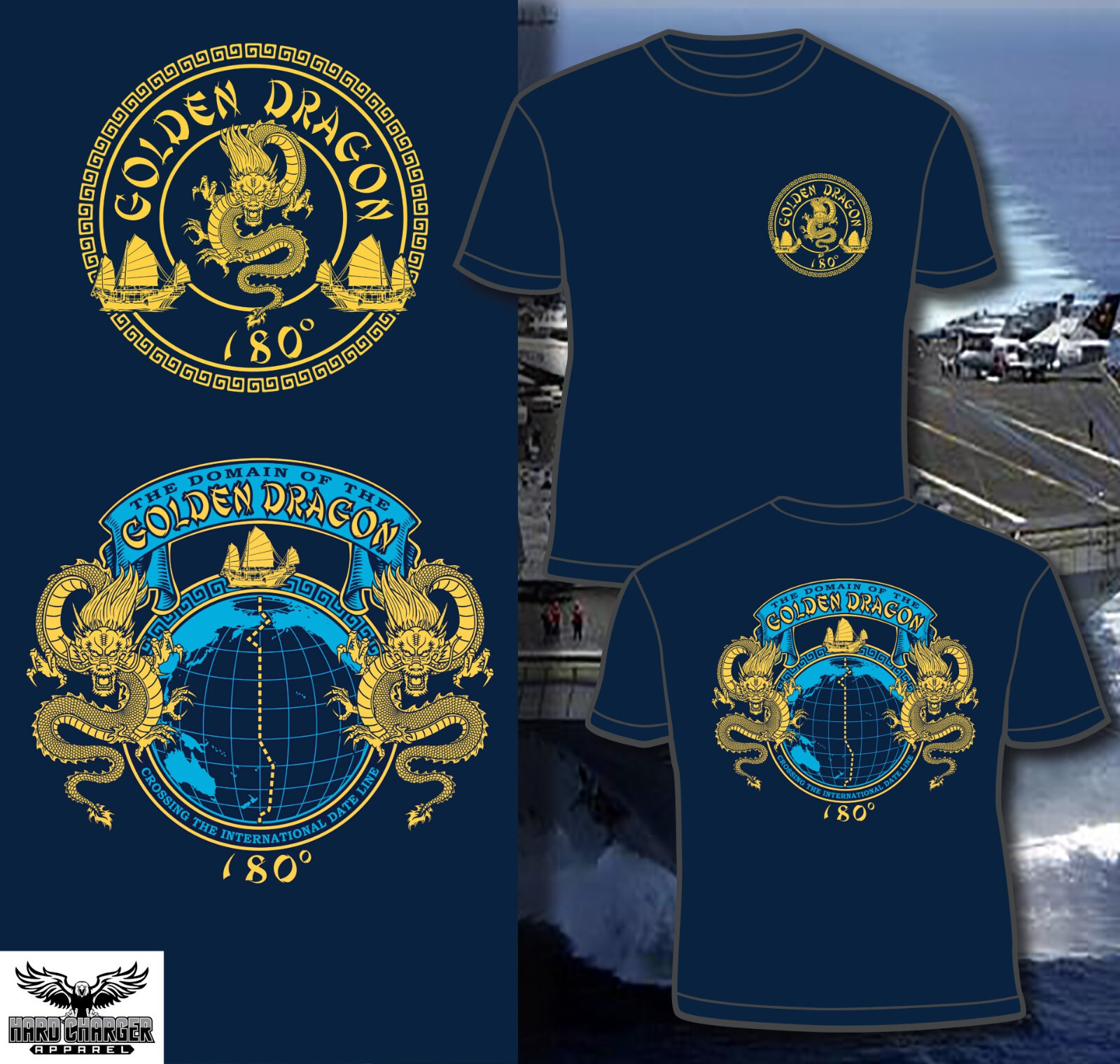 Domain of the Golden Dragon Crossing the International Dateline 180 T-shirt gallery