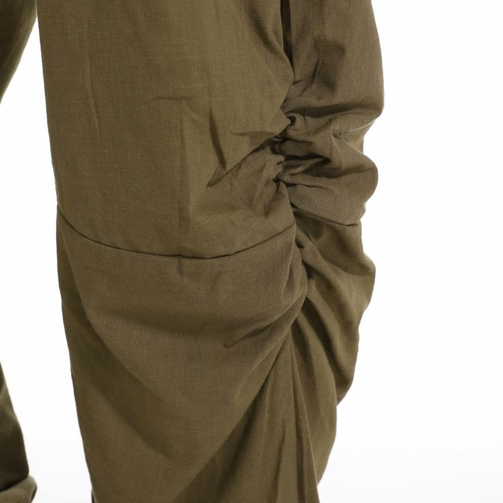 Men's Casual Cotton Linen Pants Elastic Waist Drawstring Yoga Jogger gallery