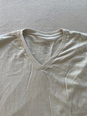 Fresh Clean Tees Shirts Mens Extra Large Light Gray V-Neck Short Sleeve Pullover
