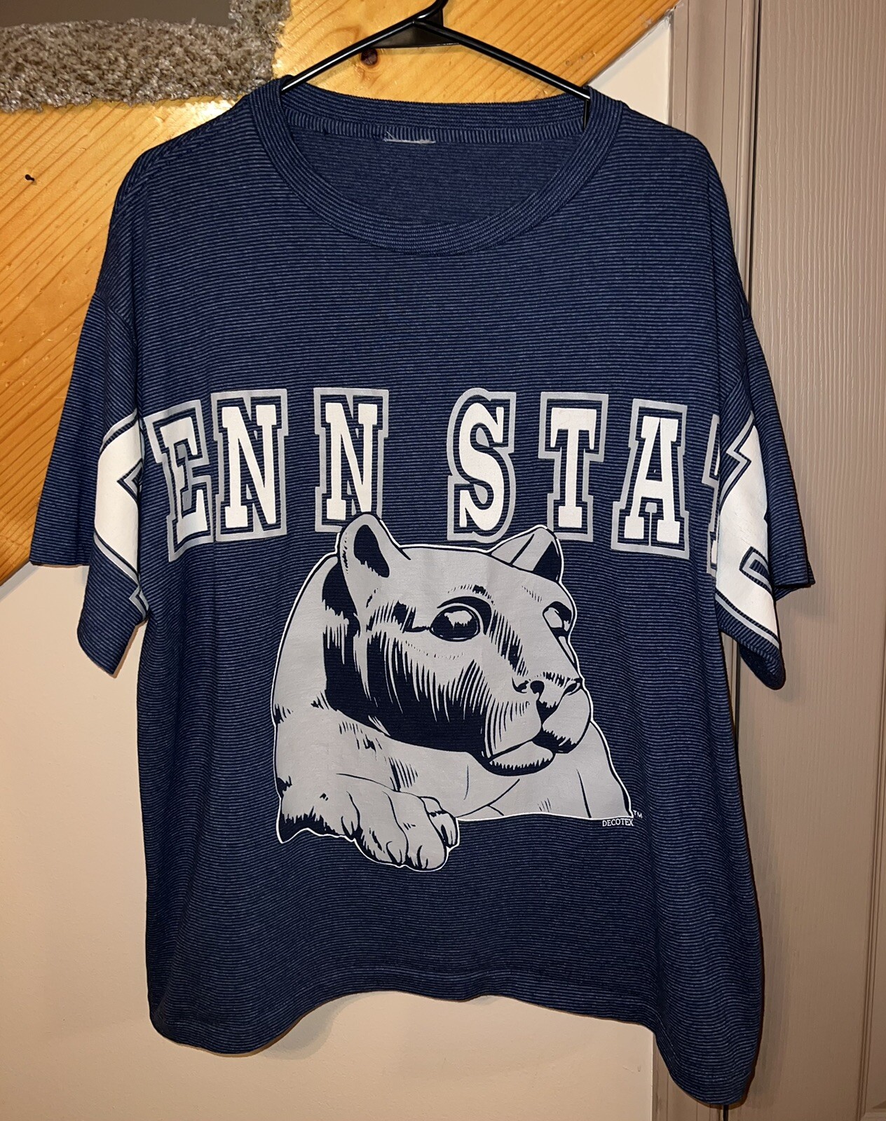 Vintage 90’s Men’s Decotex Penn State T-Shirt All Over Print One Size Fits All gallery