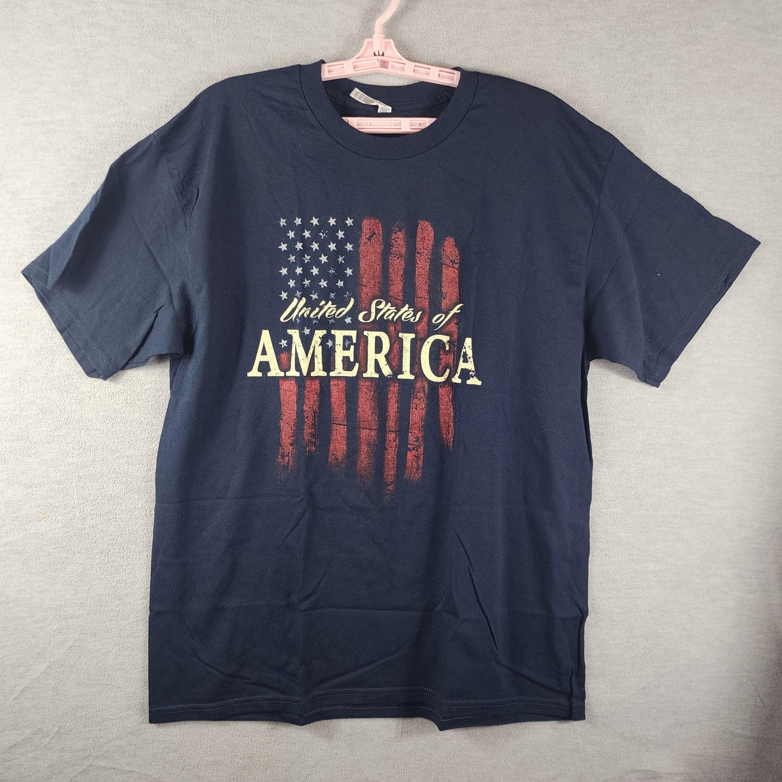 Alstyle Shirt Mens XL Blue United States Of America Flag Graphic Tee Patriotic gallery