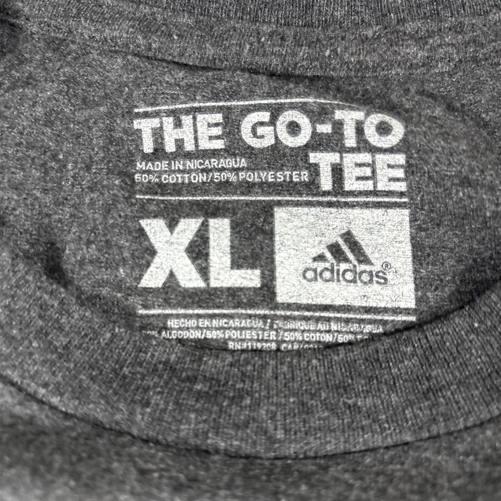 Adidas Men’s XL Amplifier Grey Short Sleeve Athletic Running Casual GO TO TEE gallery