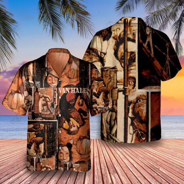 Van Halen Hawaiian Shirt summer 3d