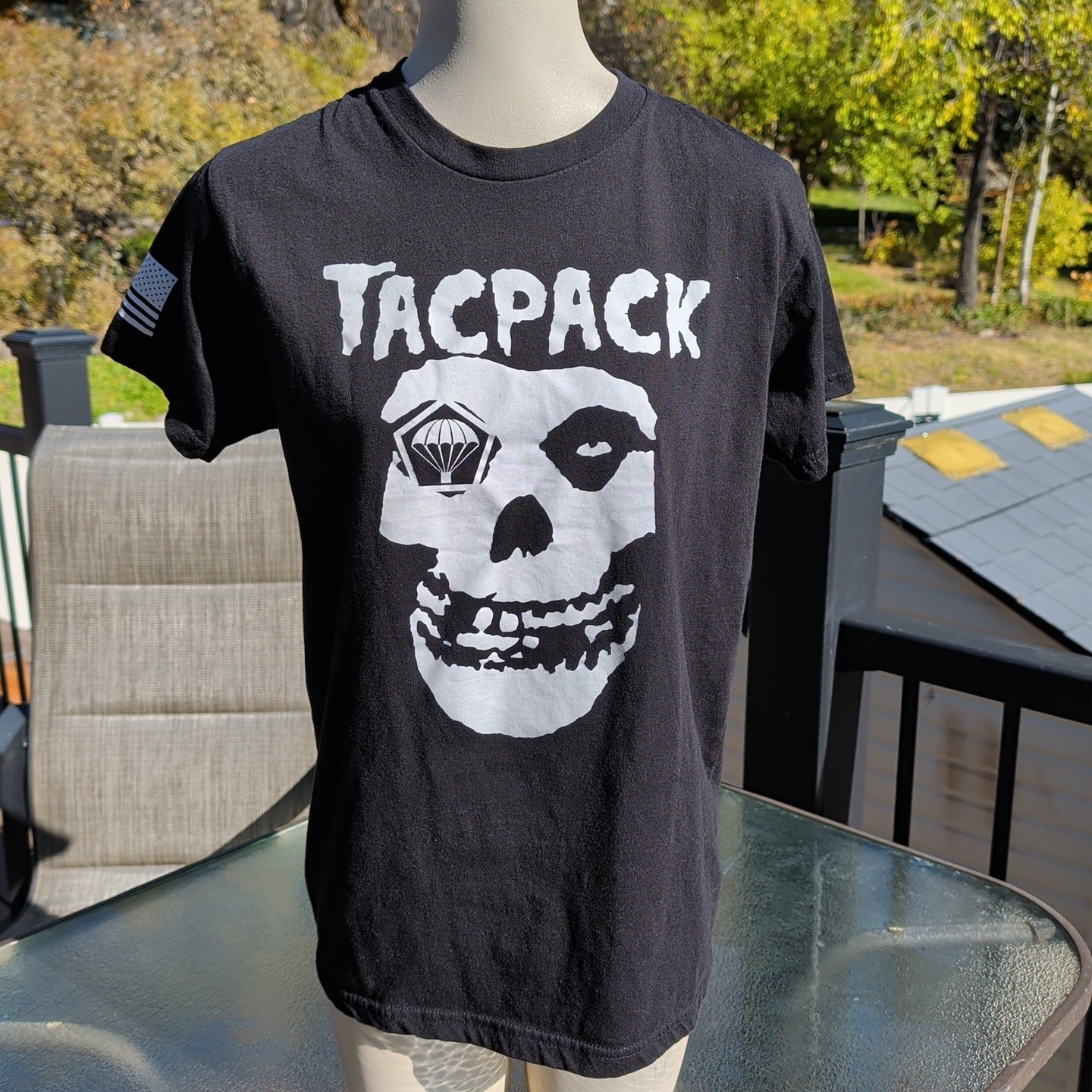 Men's Medium Tacpack T-Shirt Black Short Sleeve Tactical Gear gallery