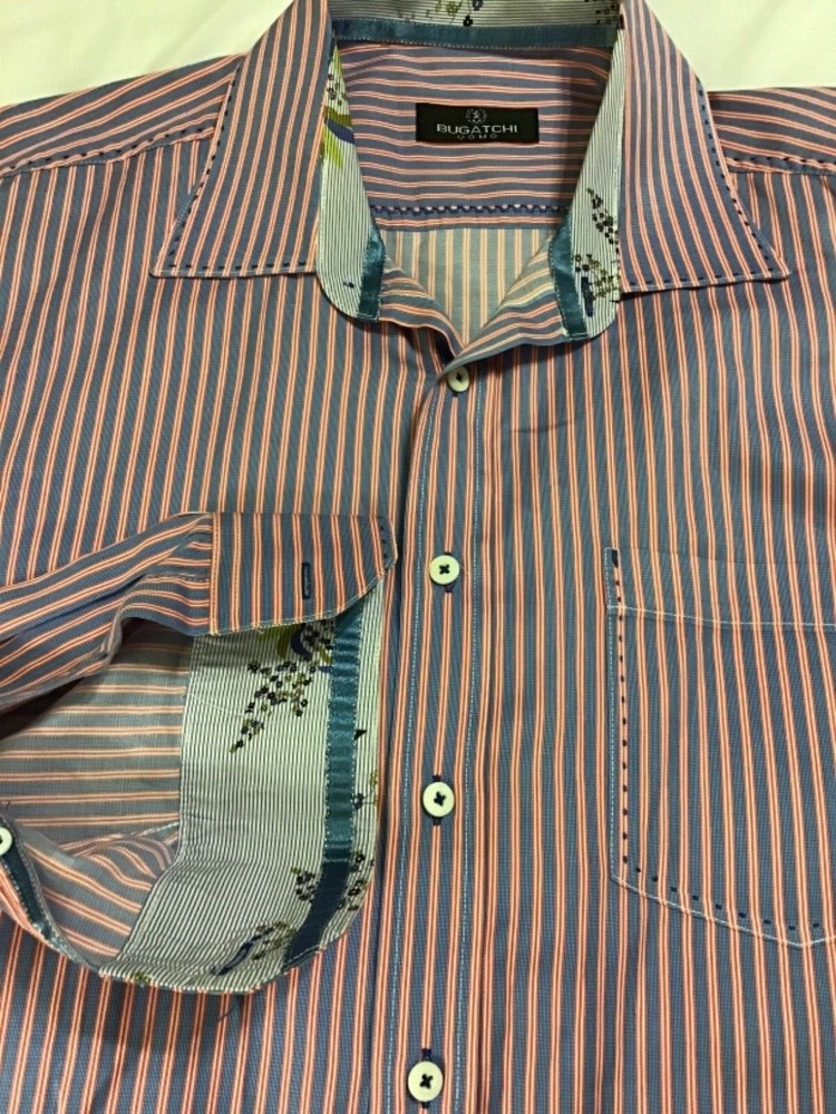 Bugatchi uomo Button down shirt size XXL flip cuff