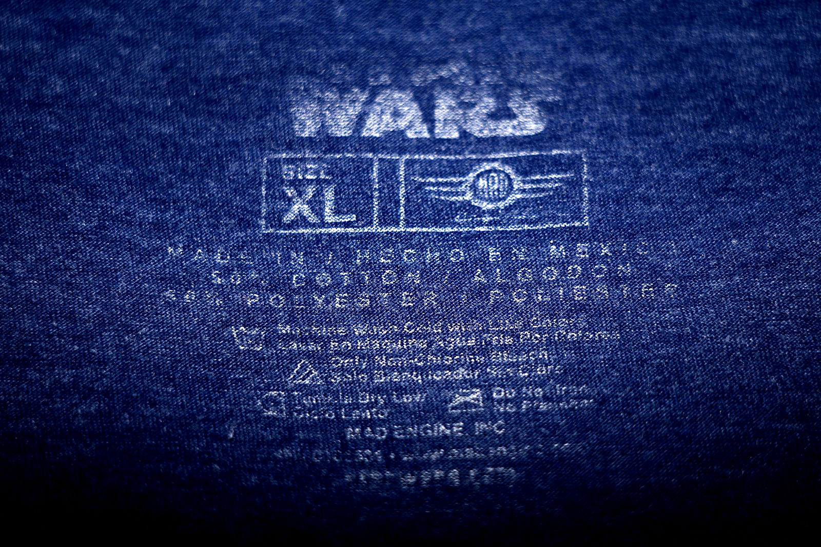 Star Wars Men's T-Shirt XL Blue-Gray Color 50/50 Cotton-Poly Blend gallery