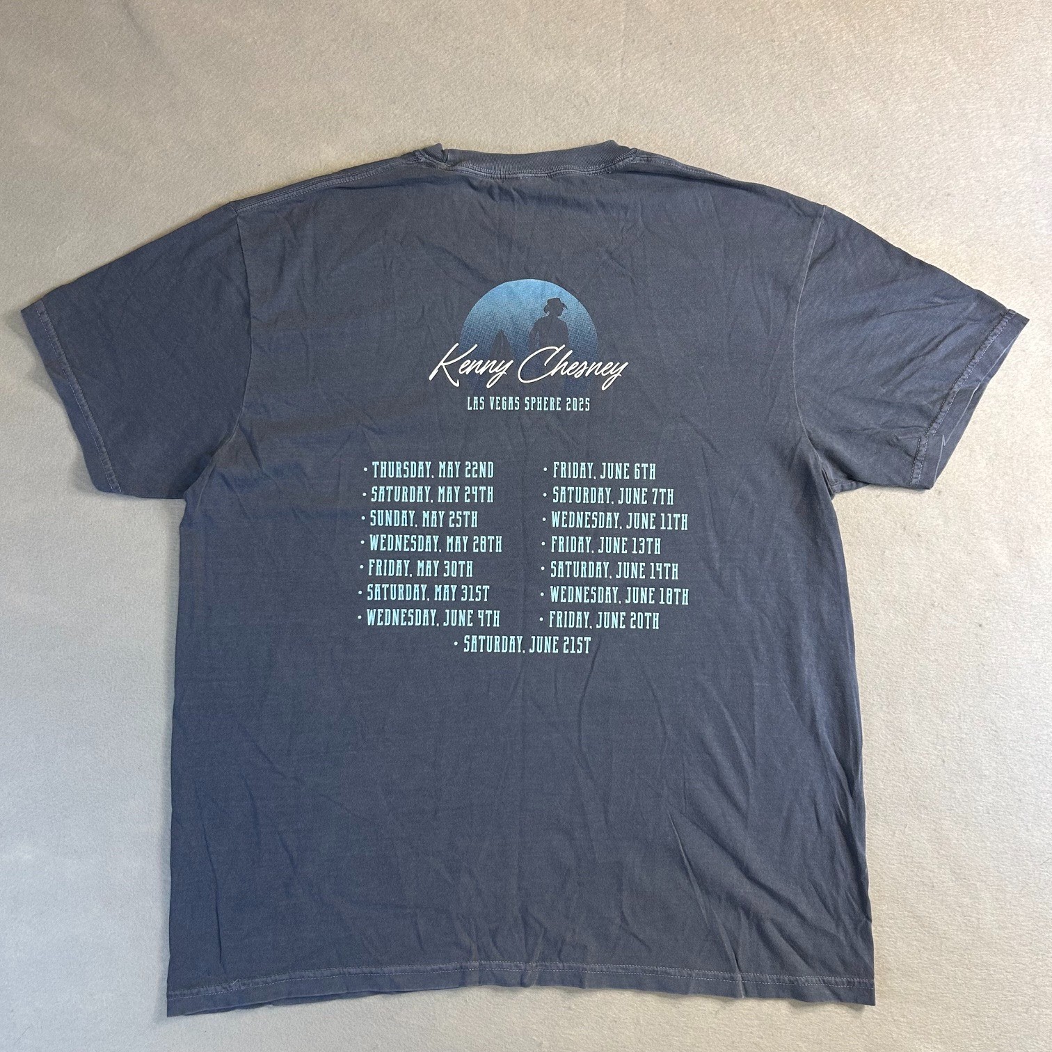 Kenny Chesney T-Shirt Concert Las Vegas Sphere Country Music XL Tour 2025 NEW gallery