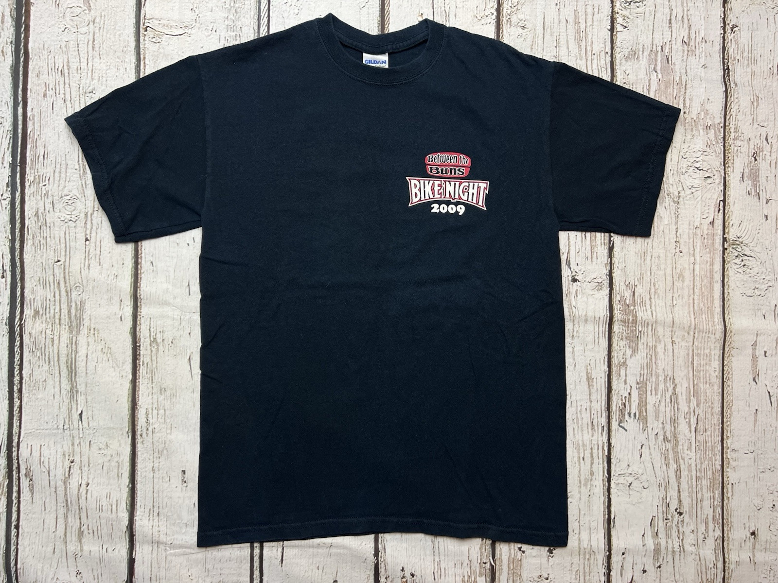 Y2K Between The Buns Sports Bar & Grill 2009 Bike Week Double Sided T-Shirt - M gallery