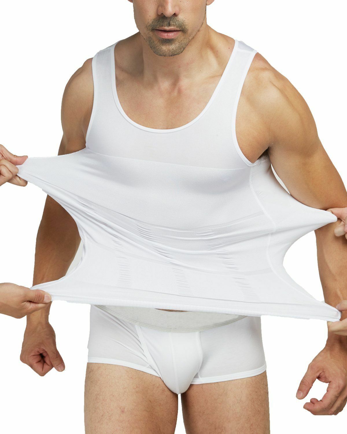 FAJAS Men Ultra Lift Body Slimming Shaper Weight Loss Shapewear Waist Shirt Vest gallery