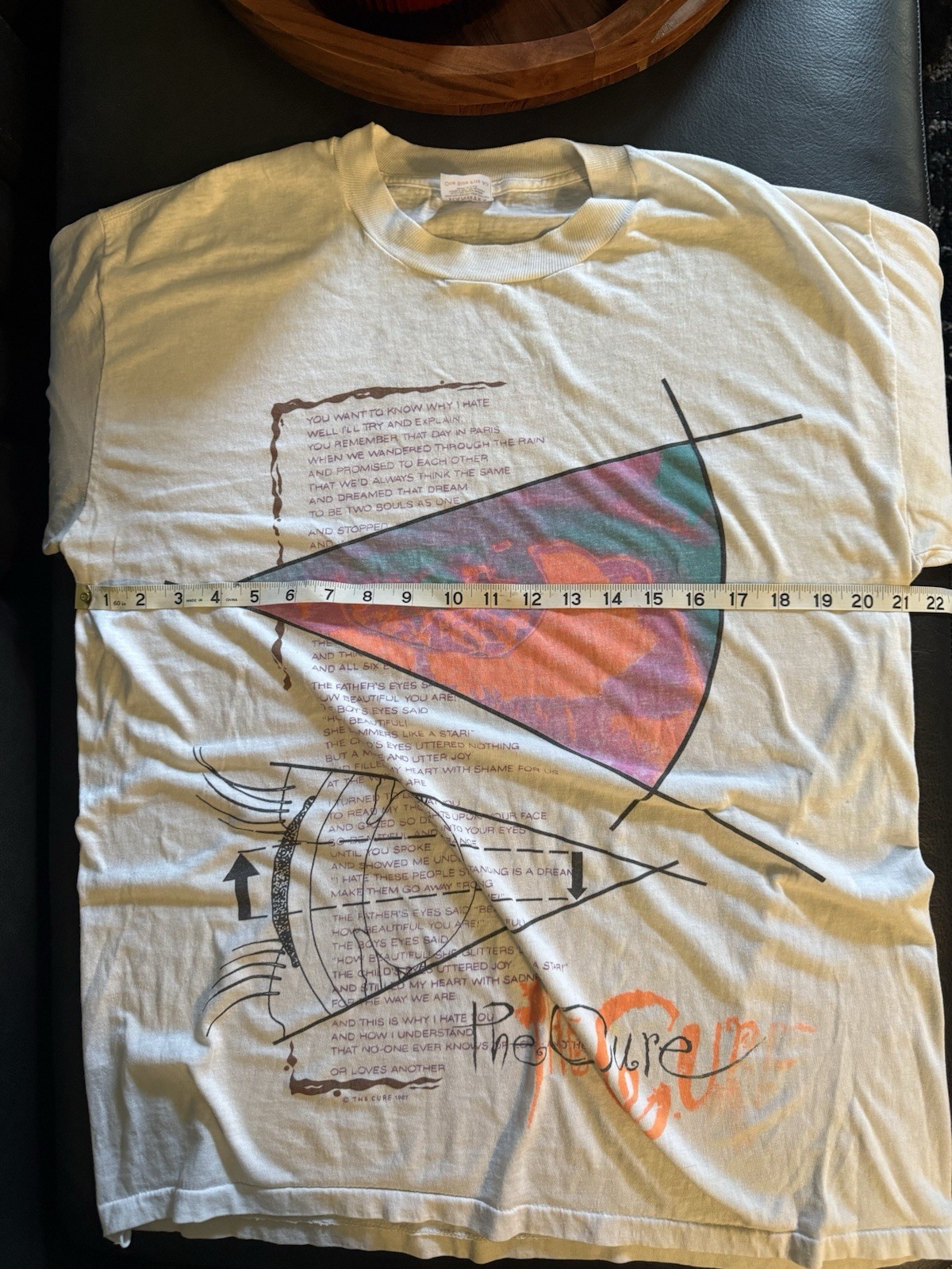 Vintage 1987 The Cure “The Kidsing Tour” Handtex OSFA Single Stitch Grail gallery