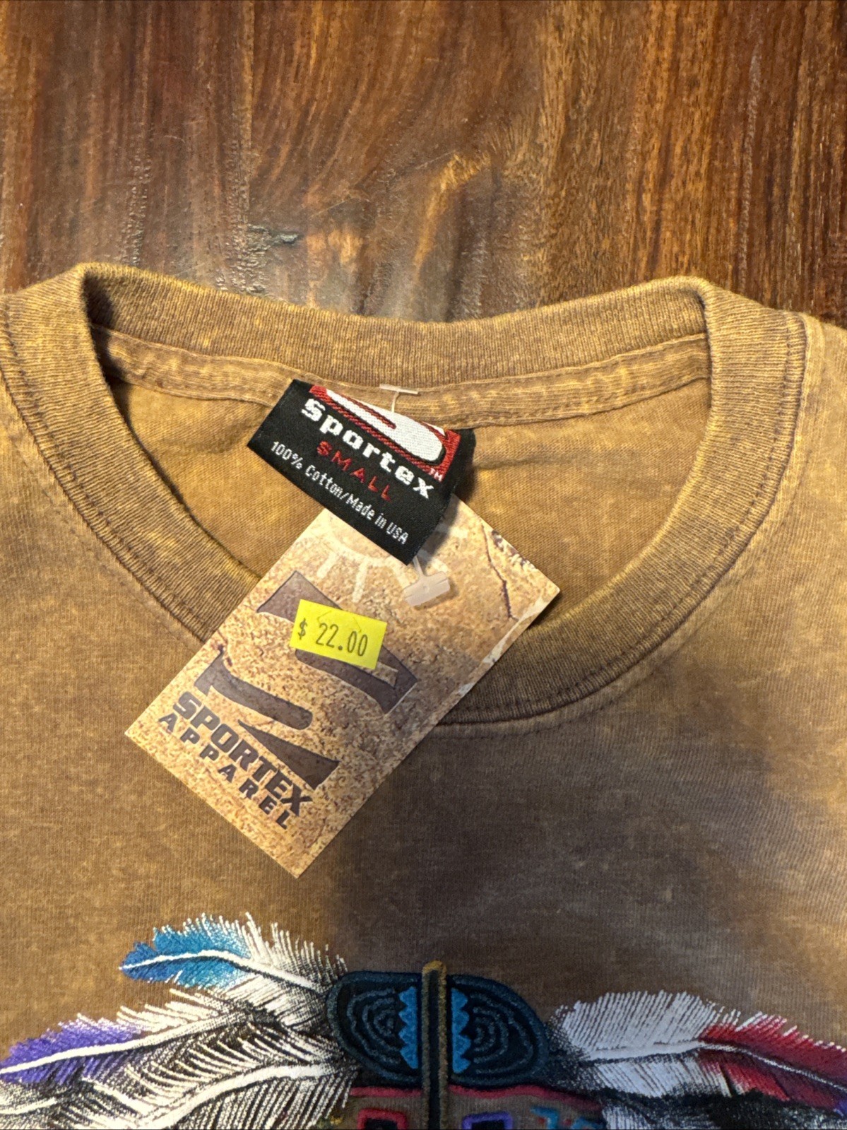 Vintage Taos Pueblo Southwest Native American Indian T-Shirt - Size (S) New gallery