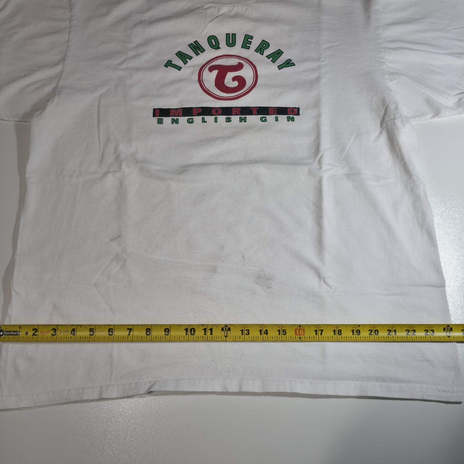 Vintage Tanqueray Imported English Gin T Shirt White XL Jerzees 90s Y2K gallery