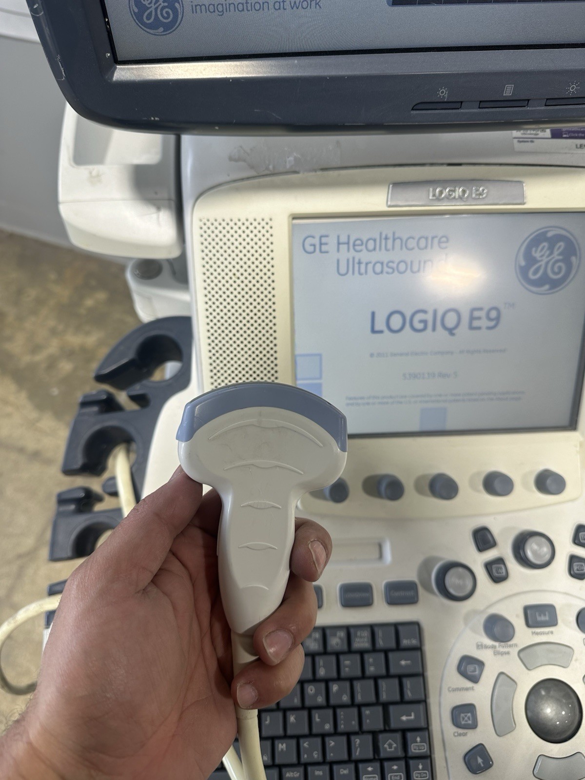 GE Logic E9 Ultrasound With 3 Probes