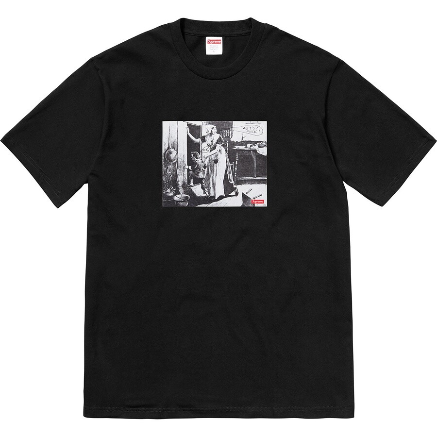 Supreme Mike Kelley Hiding From Indians Tee Black Orange Green F/W 18 gallery