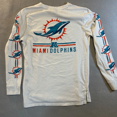 NFL Men’s Miami Dolphins Team Apparel Multicolor Long Sleeve Tee Shirt Size S