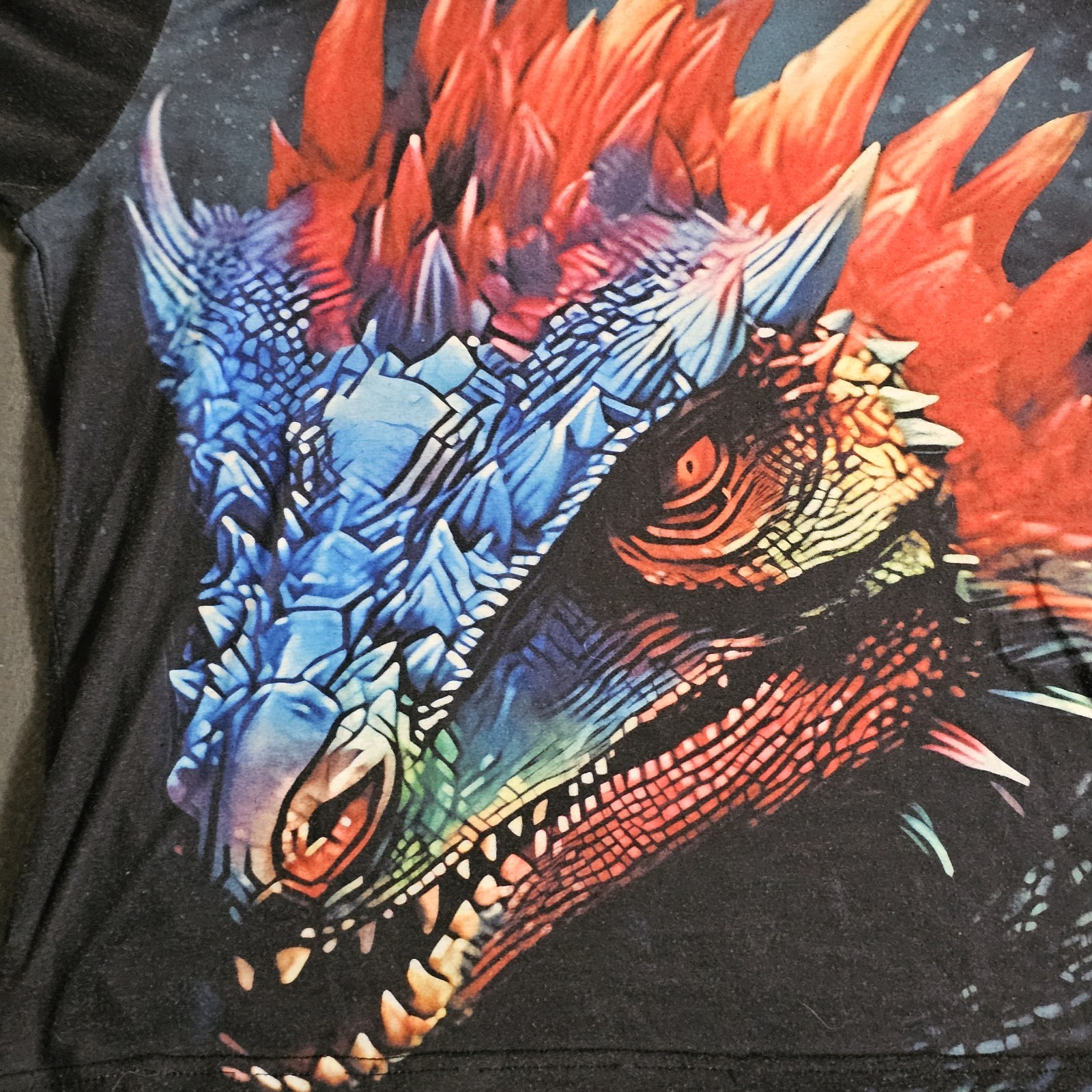 Unbranded Sz 170 Polyester Dragon AOP Short Sleeve T-Shirt gallery