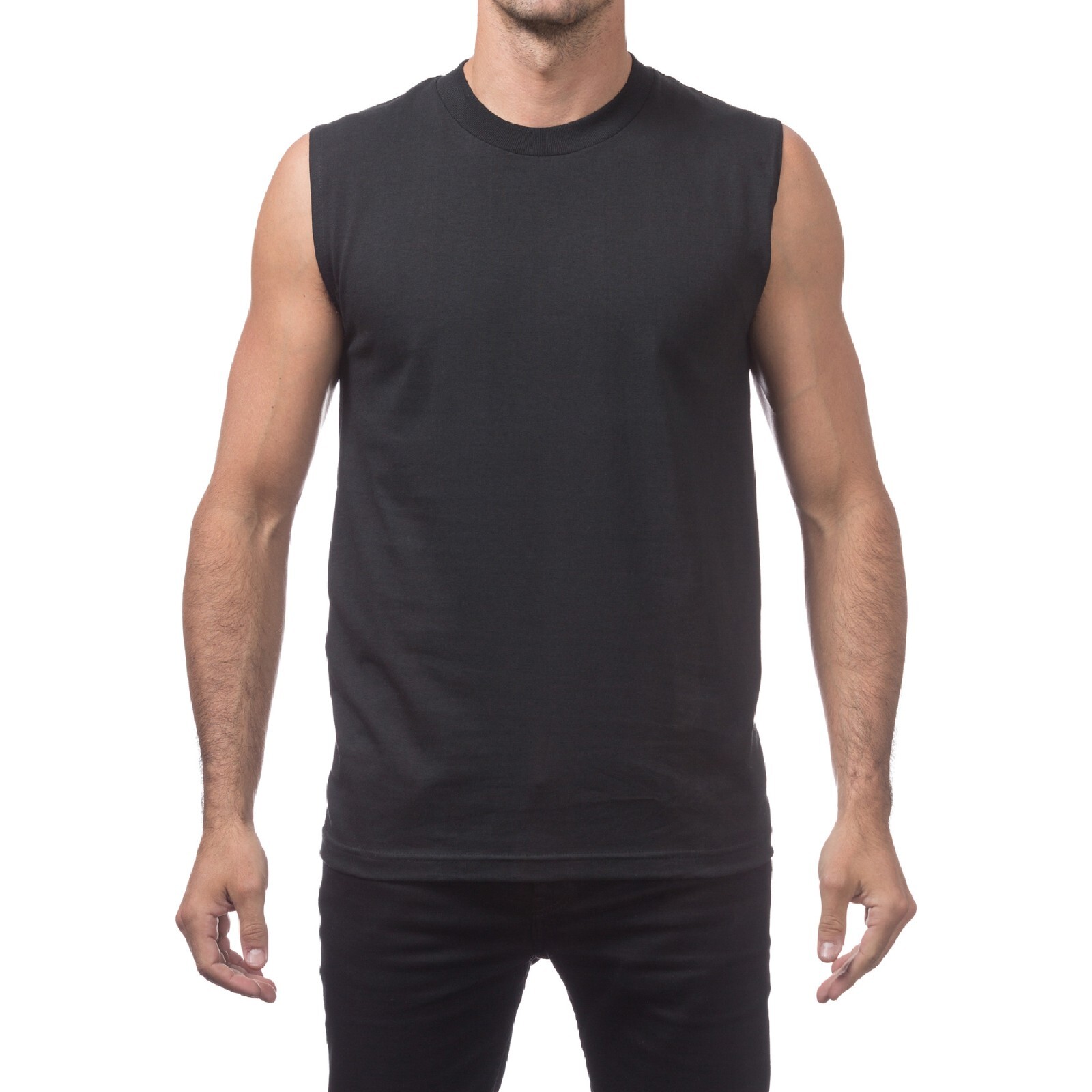 3 PACK PROCLUB MENS COMFORT MUSCLE TEE PRO CLUB CASUAL SLEEVELESS SHIRT GYM gallery