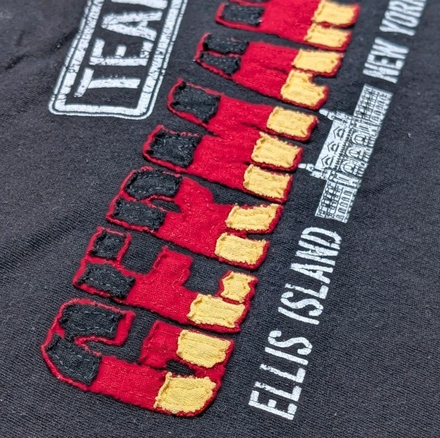VTG Team Germany Ellis Island NYC Anvil Tag Cotton T-shirt Men's Sz Large gallery