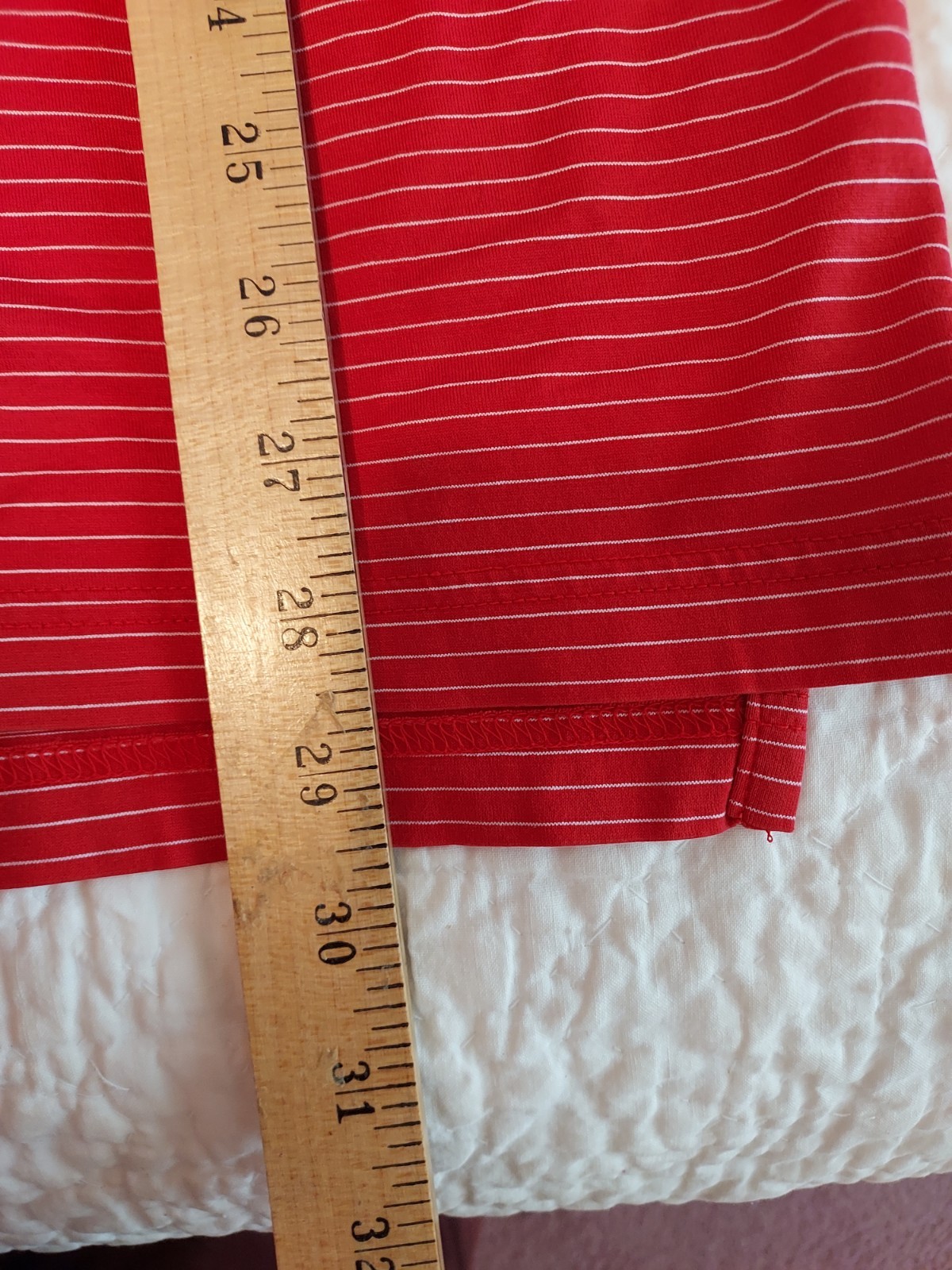 Slazenger Men's Golf striped XL red shirt Polo EUC Cotton well made Metal logo gallery