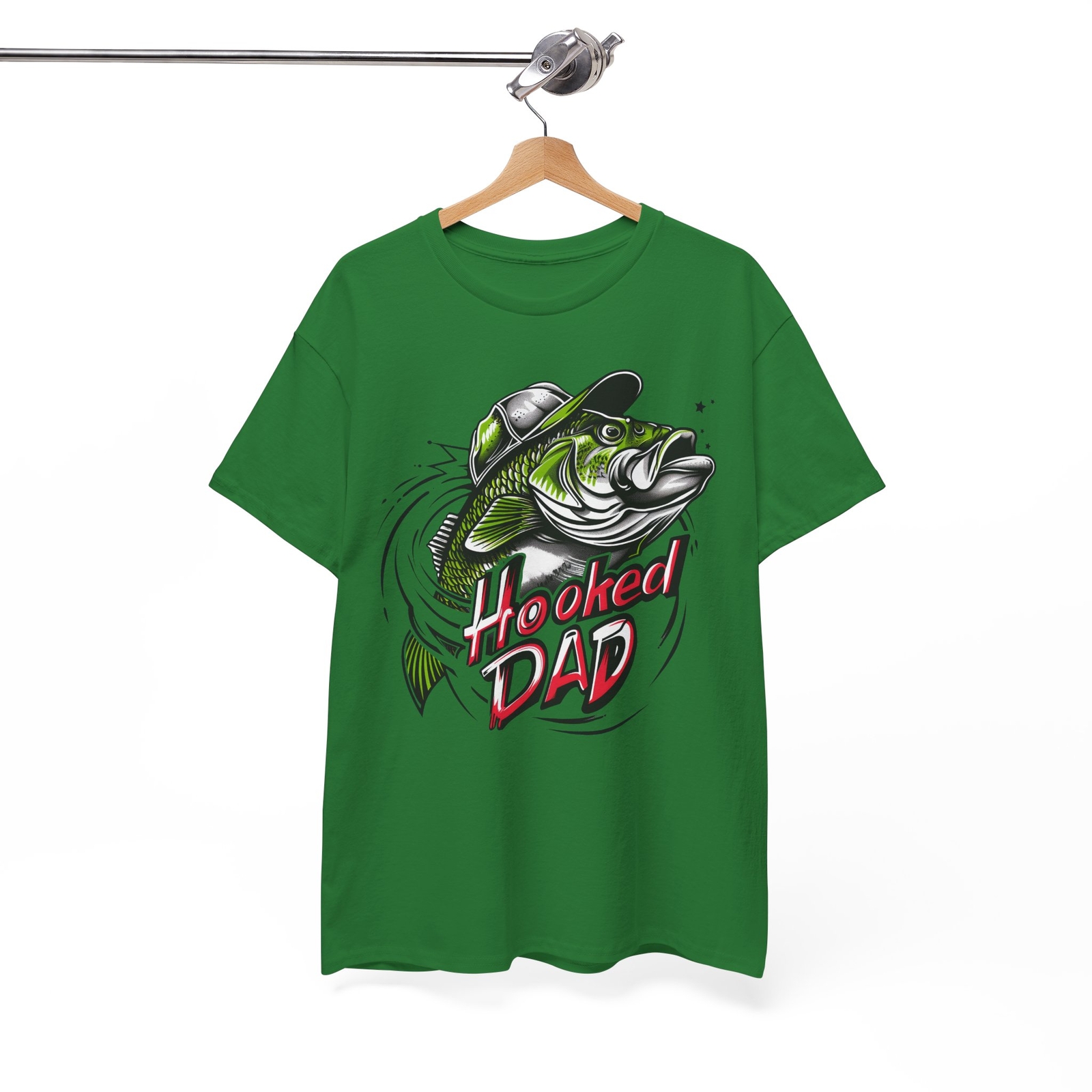 Hooked Dad Saltwater Fishing T-Shirt – Offshore Fisherman Tee for Deep Sea