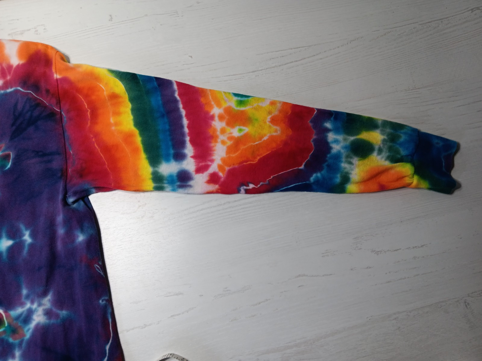 Vintage 90s Deluxe Custom Tie Dye Longsleeve T-shirt Medium *See Measurements. gallery
