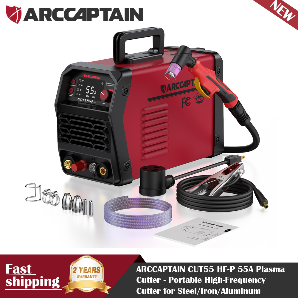 2026 ARCCAPTAIN CUT55 HF-P 55A Plasma Cutter – 110V/220V Dual Voltage IGBT Tech