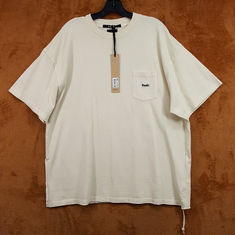 KSUBI Shirt Mens Large Tan Pullover Crew Embroidered Pocket Logo Ekcess Tee gallery