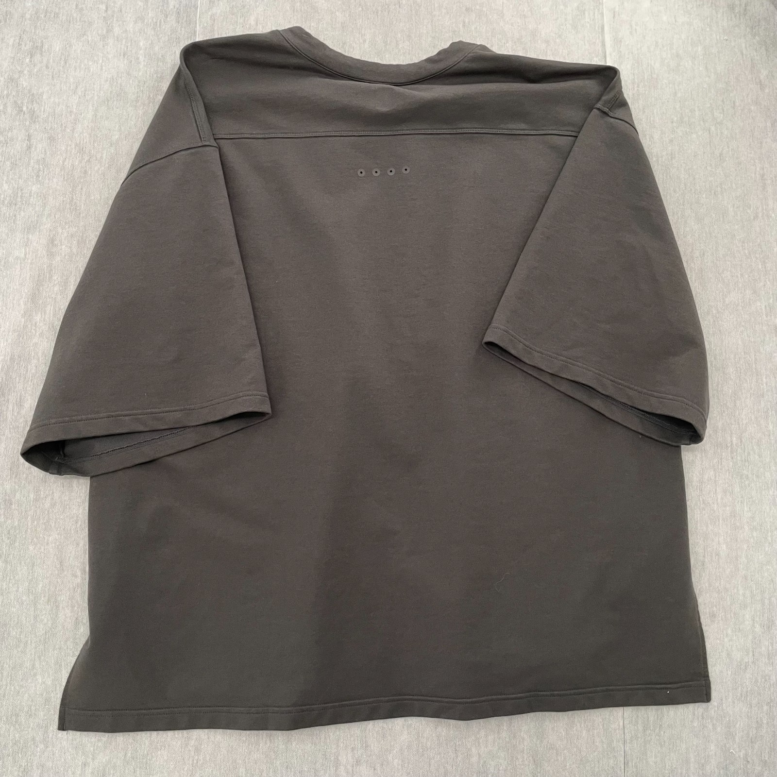 ASRV Shirt Adult Large Gray Micro Terry Warm Up Tee Short Sleeve Discontinued L gallery