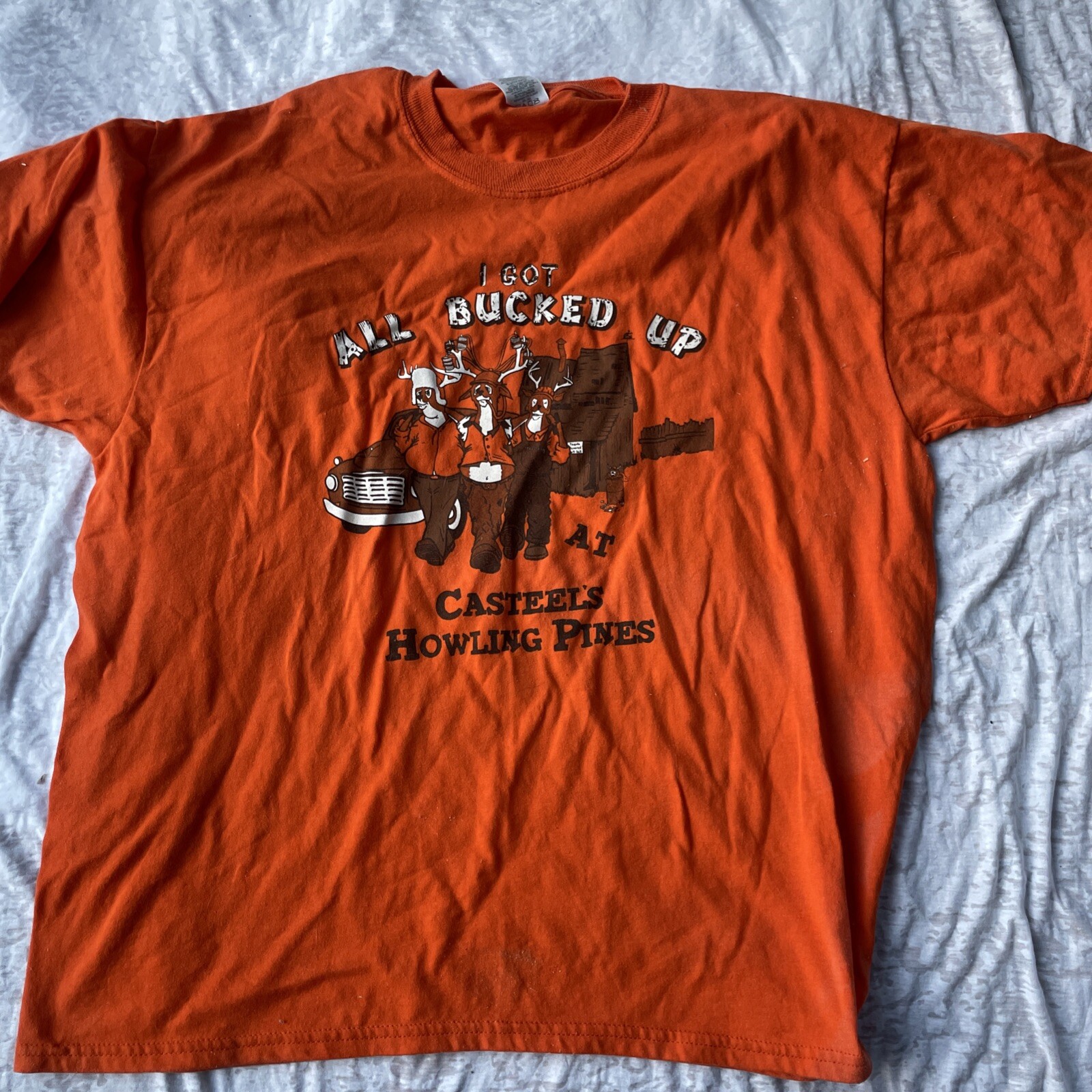 Vintage Novelty T Shirt Hunting Beer Truck Bear Humor Single “all Bucked Up” XL