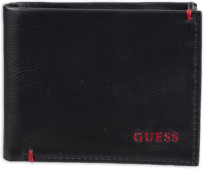 Guess Men’s Classic Bifold Wallet with Card Slots – One Size, Black, M0(C297T)