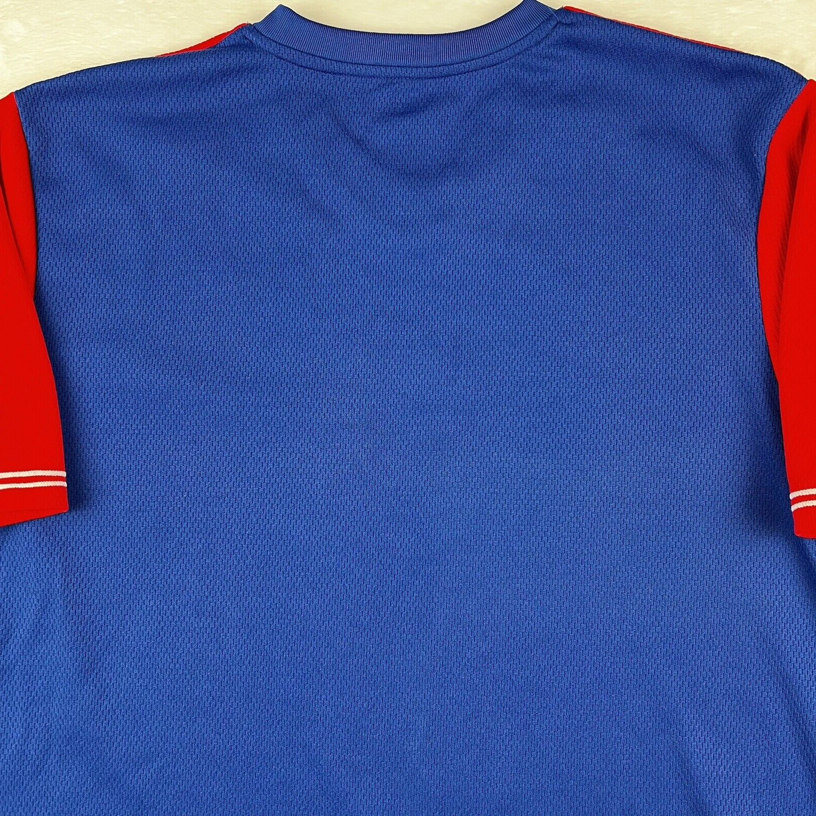 CHICAGO CUBS Jersey V-Neck Men's Large Embroidered MLB Blue Red Short Sleeve gallery