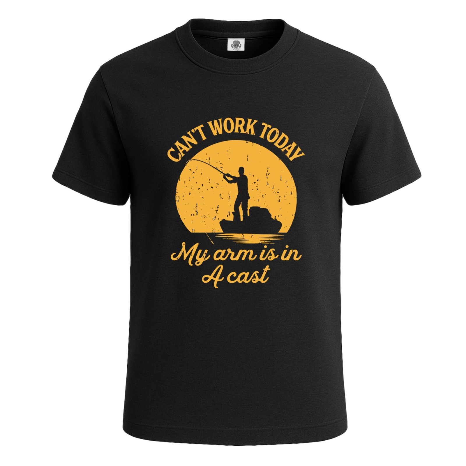 Can’t Work Today My Arm Is In A Cast Joke Funny Mens T-Shirt Party Gift Tee Top