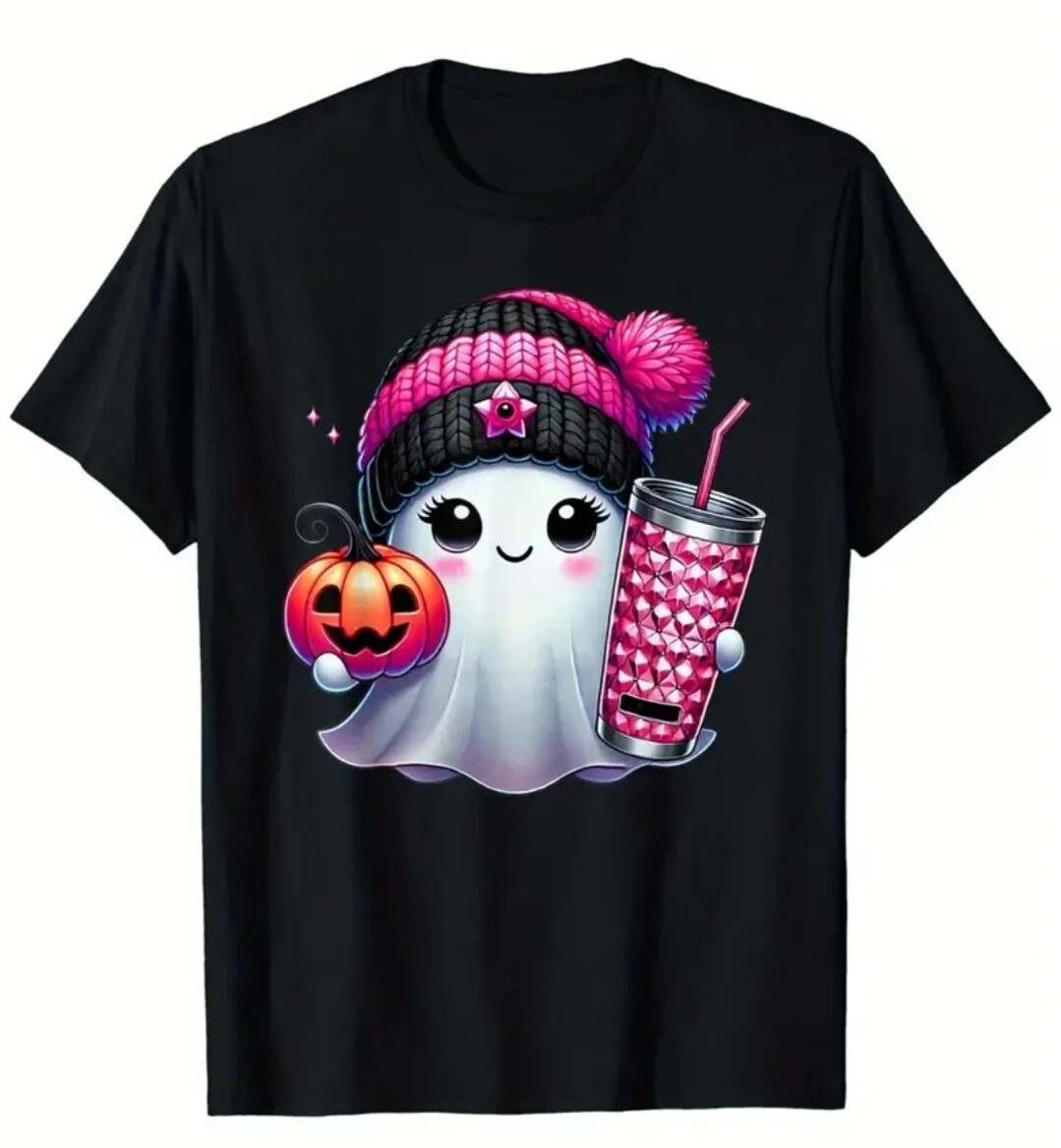 Pink Halloween T-shit
