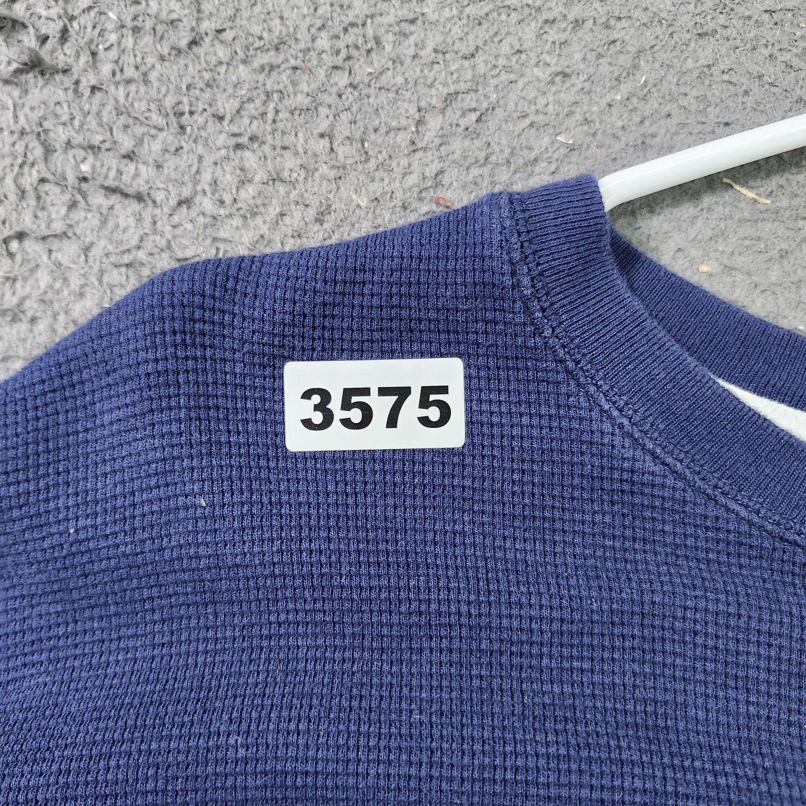 Polo Ralph Lauren Shirt Mens Medium Blue Thermal Waffle Knit Long Sleeve Tee gallery