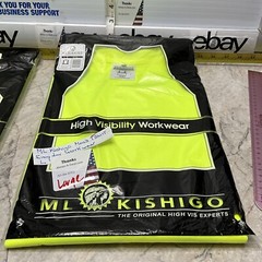 Kishigo Men Large High-performance Microfiber High Vis Safety T-shirt 9110 9111