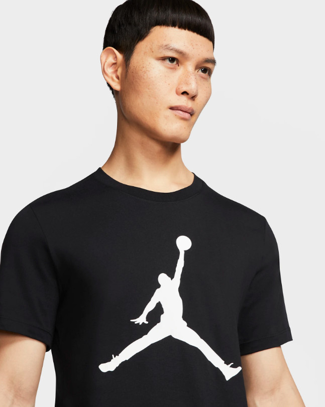 Nike Air Jordan Jumpman Logo Mens T-Shirt Black Multi Size Sportswear Top gallery