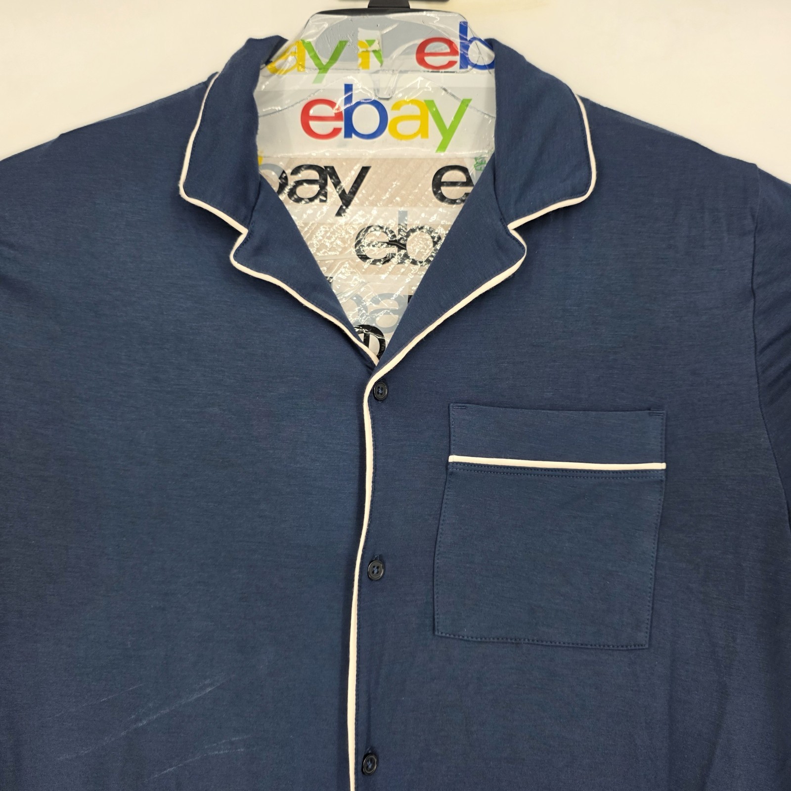 Tommy John Shirt Mens Small Blue Pullover Long Sleeve Soft Top Lounge gallery