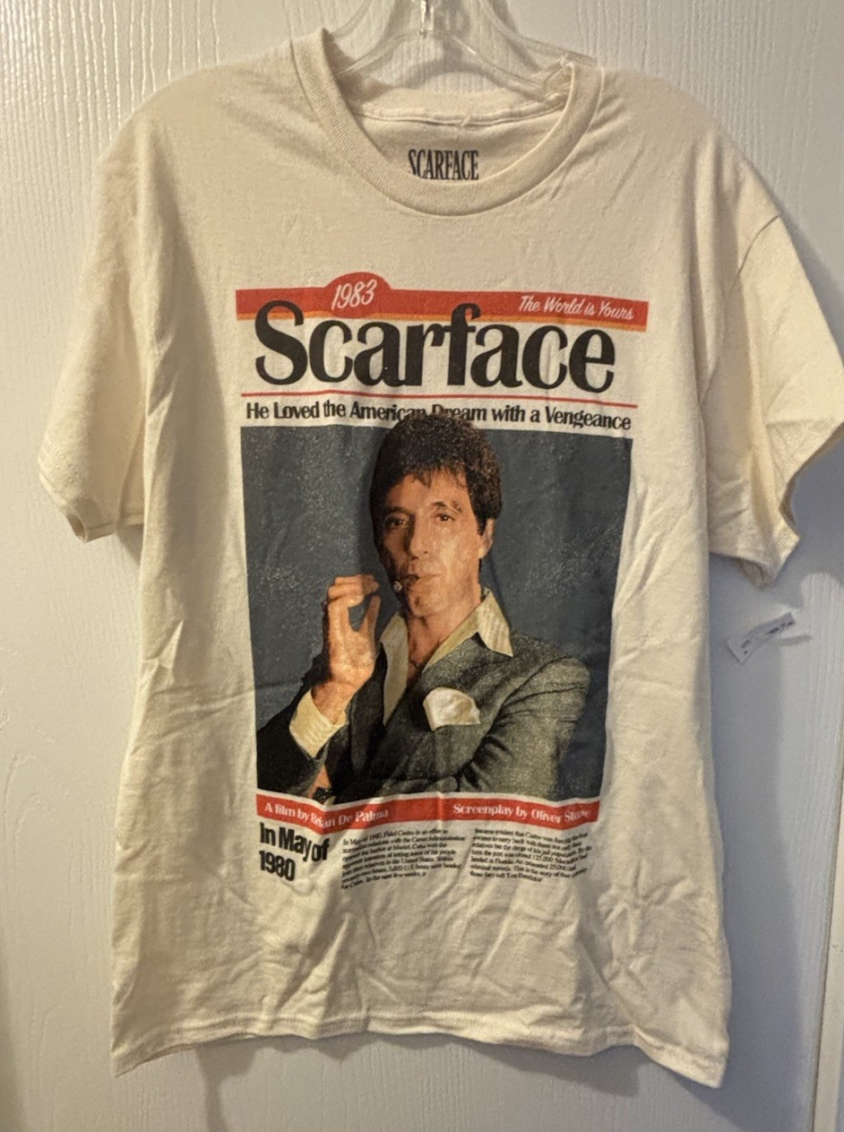 SCARFACE OFFICIAL LICENSED SHIRT BRAND NEW WITH TAGS EXTREMELY RARE VTG INSPIRE