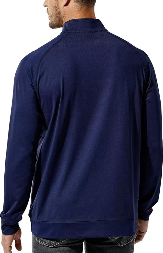 Haimont Men's 1/4 Zip Golf Shirt Long Sleeve Athletic Pullover Lightweight Fleec gallery